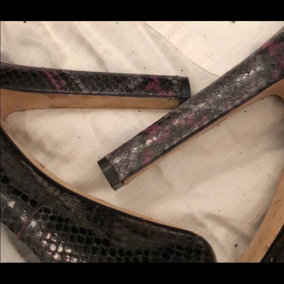 Brian Atwood Snake Skin Platform - Picture 7 of 8